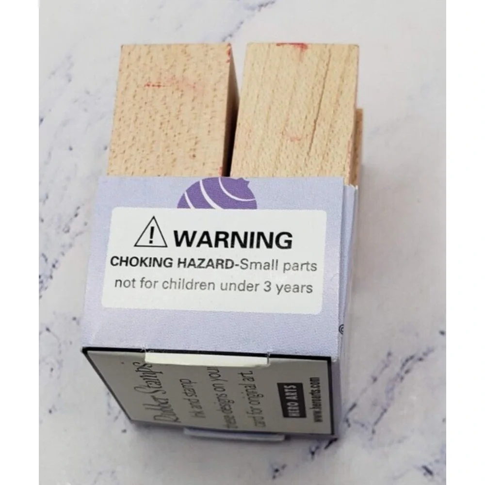 Hero Arts Little Ornaments Set Of 4 Wooden Rubber Stamps LL879